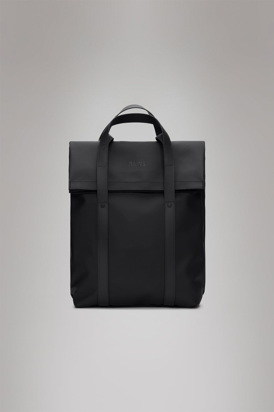 RAINS 2 Way Tote Backpack Black 15L H58 x D12 x W33 cm Backpack